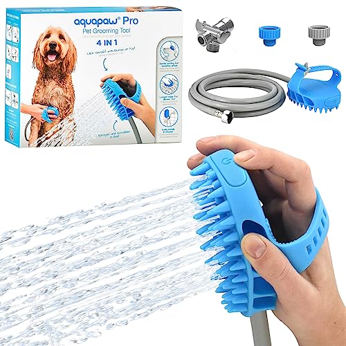 Aquapaw Dog Bath Brush - Sprayer And Scrubber : Target