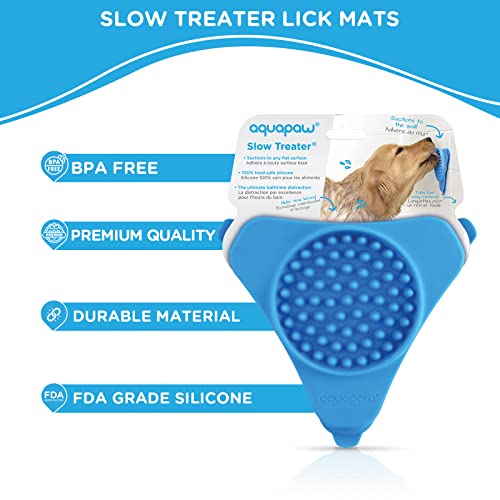 Aquapaw Premium Licking Mat for Dogs & Cats | Non-Slip Slow Feeding Mat for  Food, Treats & Peanut Butter | Dog Anxiety Relief & Boredom Reducer with