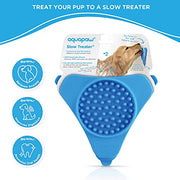 Aquapaw Premium Licking Mat for Dogs & Cats | Non-Slip Slow Feeding Mat for Food, Treats & Peanut Butter | Dog Anxiety Relief & Boredom Reducer with Suction Cups | Perfect for Bathing, Grooming - Blue
